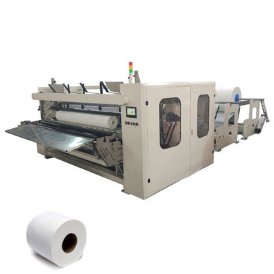 Máquina da fatura de lenço de papel do toalete do PLC da largura 2800mm que rebobina o Embossment completo