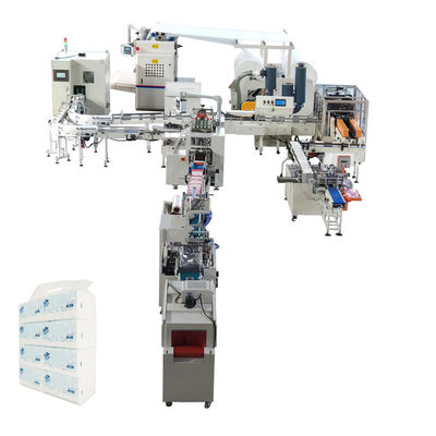 Dobradura recíproca da máquina da produção do lenço de papel 5.5KW, fabricante de lenço de papel da talhadeira