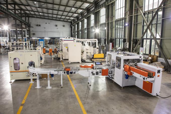 1/2 Fold Soft Bag Pack Facial Tissue Paper Machine Linha de Produção Sistema de Embalagem de Transferência Automática de Alta Velocidade 1