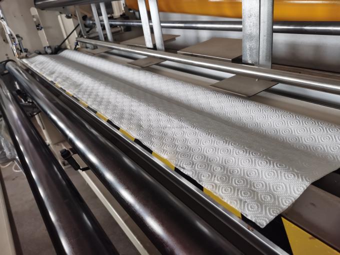 Nice Design ponto a ponto Lamination Reembossing Kitchen Towel Paper Rewinding Machine 4