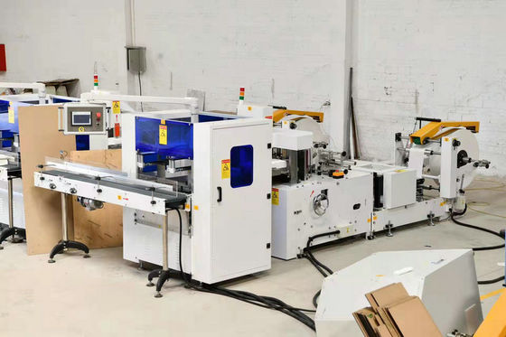 Linha de produção de máquinas de dobragem de servilhões de papel de alta velocidade totalmente automática
