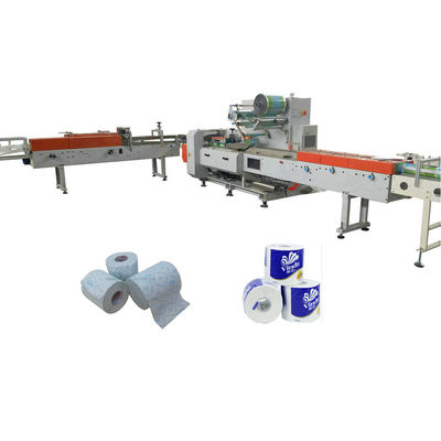 Máquina de embalagem de papel higiénico único para fábrica de tecidos Usar 100-200packs/Min