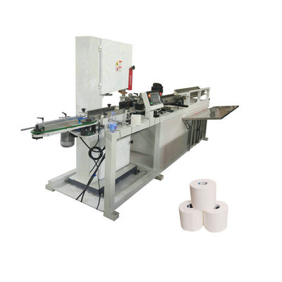 Máquina de corte de rolos de papel higiénico de pequena dimensão, totalmente automatizada e de alta velocidade, concebida especificamente para fabricantes de produtos de papel