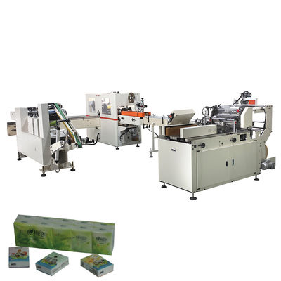 Linha de produção de máquina para fabricação de lenços de papel portáteis totalmente automática