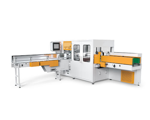 Máquina de Embalagem de Tecido Facial, Papel de Lenço e Embalagem Tridimensional de Alta Velocidade