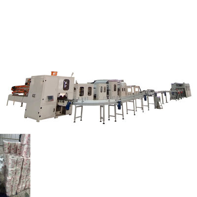 Linha de Produção de Máquina de Fabricação de Rolo de Papel Higiênico Pequeno de Laminação de Alta Velocidade com Controle PLC, Impressão Colorida e Máquina de Papel Toalha de Cozinha na Romênia