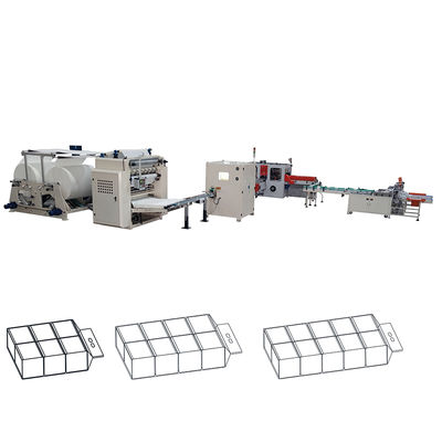 China 6 linhas de desenho suave V entrelaçamento papel de tecido facial fabricação máquina linha de produção fábrica